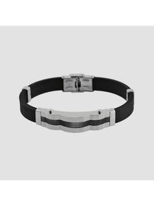 Adeliás Женский резиновый браслет, 21 см, черный