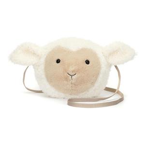 Плюшевая кукла ягненок из серии "Фермерские животные" в сидячей позе, высота 19 см JELLYCAT