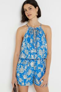 Комбинезон с бретелькой на шее River Island, синий