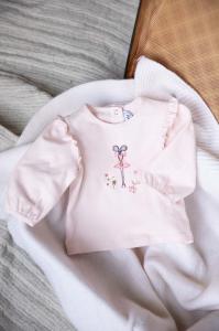 Детская футболка с длинными рукавами Tartine et Chocolat, розовый