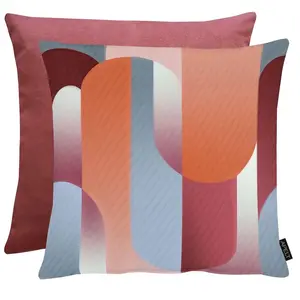 Декоративная подушка Ben Apelt, Rosa ,orange ,grau + bedruckt