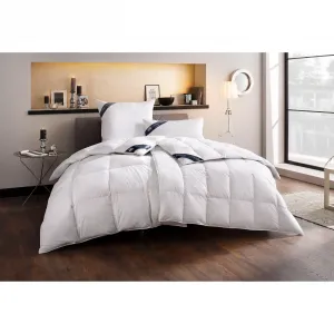 Пуховое одеяло + подушка Haeussling «Kristall Edition», (экономный комплект), экономный комплект разных классов тепла, белый