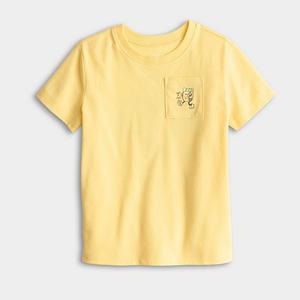 Детская футболка с коротким рукавом и принтом Jumping Beans, Yellow Take A Hike