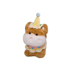 Костюмный слюнявчик с текстурными полосками плюшевая кукла котенка высота 22см/34см MIANHUIYI