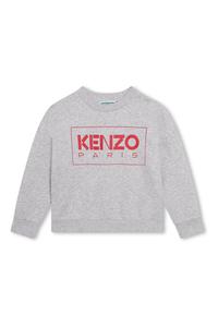 Толстовка с логотипом Kenzo Kids, серый