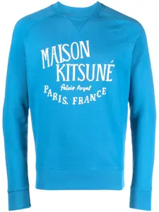 Толстовка с логотипом Maison Kitsuné, синий