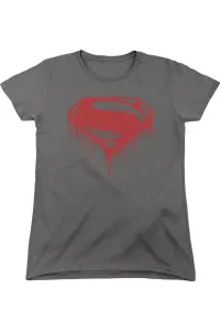 Женская футболка Batman V Superman Splattered с коротким рукавом Gildan