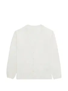 Кардиган с накладными карманами спереди Fortela, белый