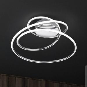 Светодиодный потолочный светильник Reality Leuchten Bologna, железо - 1-пламень - серебро