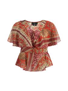 Женская блузка красного цвета faina