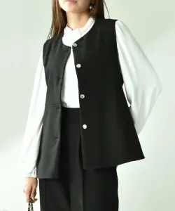 Жилет TR с двойным крестом и баской Interplanet, цвет Black