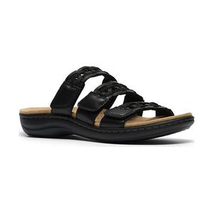 Женские кожаные сандалии Laurieann emma Clarks, Black Leather