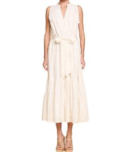 Платье-миди Dot Jqd белого цвета CIEBON