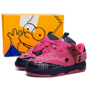 The Simpsons Скользоустойчивые износостойкие дышащие высокие скейтбордские кроссовки унисекс All-Season Dragon Fruit, цвет All-Season Dragon Fruit