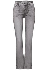 STREET ONE Джинсы-клеш в сером цвете