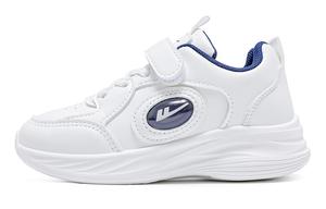 Антиударные и устойчивые к истиранию низкие детские беговые кроссовки Kids' WARRIOR, белый/синий