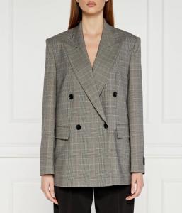 Шерстяная куртка Regular fit Boss, серый