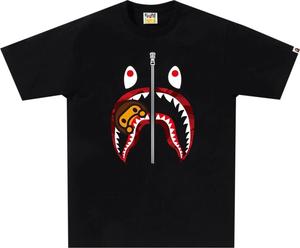 Футболка BAPE Color Camo Milo Shark 'Black/Red', черный