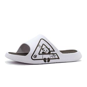 PEAK Тапочки-слайды State Pole Classic с антискользящим эффектом, массажные, амортизирующие, унисекс, черно-белые