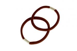 Jubileo, Эластичные прочные коричневые резинки для волос