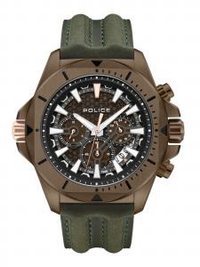 POLICE Часы Analog 'Electrical' в коричневом цвете