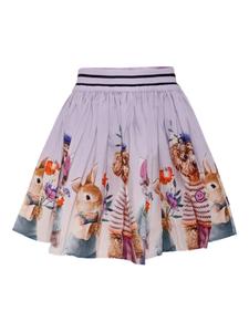 Расклешенная юбка с принтом Molo, фиолетовый