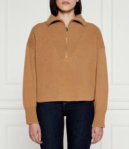 Свитер из шерсти Pinko CAVEAU Regular Fit, коричневый