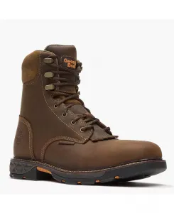 Мужские водонепроницаемые рабочие ботинки Carbo-Tec FLX Alloy Toe со шнуровкой Georgia Boot, коричневый