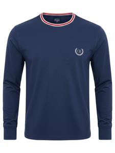 Ombre Лонгслив в морском синем цвете