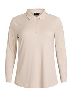 Поло Zizzi Polo shirt, Oatmeal/Sand