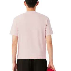 Футболка с вышивкой LACOSTE, xfj/cream белый