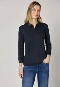 Рубашка-Поло с застежкой-молнией mit Street One, Blau