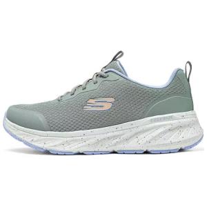 Спортивные кроссовки женские с низким верхом зеленые/синие Skechers