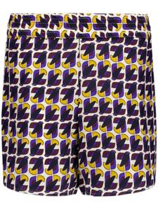 Шорты из шелка с принтом PAULA, синий