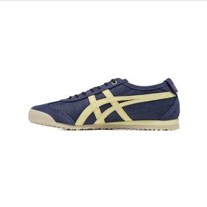 Mexico 66 SD VIN кожаные модные повседневные кроссовки unisex Onitsuka Tiger, темно-синий/светло-желтый