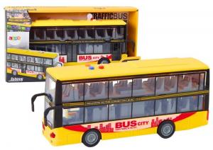 Двухэтажный автобус 1:16 Свет Звуки Движение Желтый Inna marka