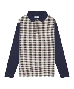 Знаменитая поло с длинным рукавом спереди Aquascutum, мультиколор