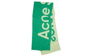 Acne Studios Вязаный шарф Unisex Green/Lime Green