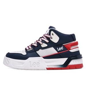 Износостойкие, легкие и дышащие высокие кроссовки для скейтбординга Unisex Lee, синий