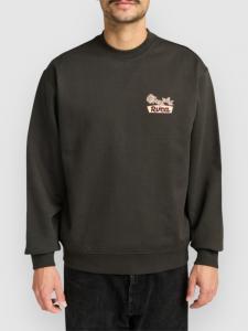 Флисовый пуловер RVCA Rose Sign Crew Fleece Pullover, pirate black