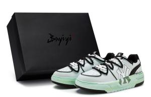 Кроссовки MLB Chunky Liner Skateboarding Shoes Unisex Low-top Yellow/Green/Black, желтый/зеленый/черный