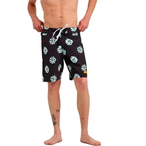 Шорты для плавания Santa Cruz Flaming strip dice, черный