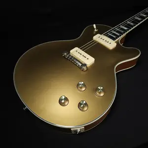 Eastman SB54/TV с одинарным вырезом, золотая верхняя дека, звукосниматели Lollars, жесткий футляр