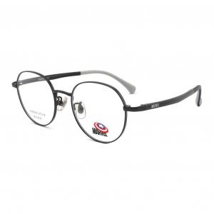 MARVEL Металлическая круглая оправа для очков детская, Classic Black