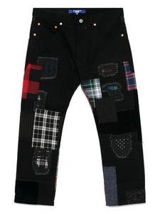 Джинсы в технике пэчворк Junya Watanabe MAN, черный