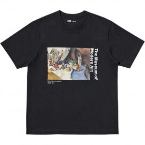 UNIQLO Футболка Unisex Black Crew Neck Moderate