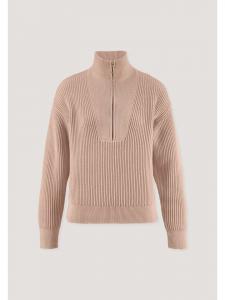 Вязаный свитер Troyer розового цвета Hessnatur