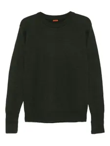 Шерстяной свитер в рубчик Barena, зеленый