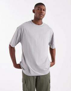 Футболка оверсайз ASOS DESIGN Essentials серого цвета