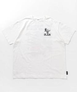 Футболка с принтом, коллаборация с Музеем динозавров префектуры Фукуи BREEZE, кремовый